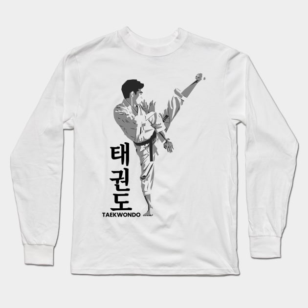 taekwondo Long Sleeve T-Shirt by ikiyo